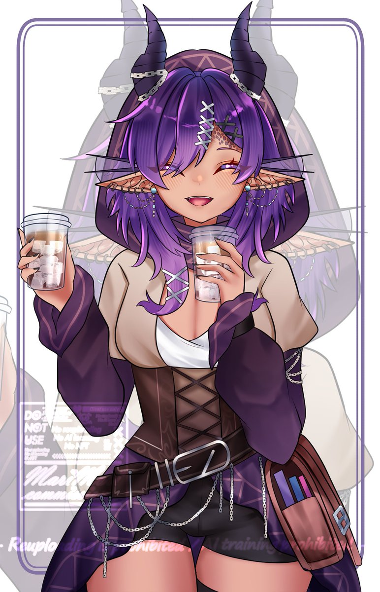 Heehee look at how cute and adorable she is! Caffeinated and can't wait for stream later today!

Care to join me and Hatchlings today as we continue with a little Genshin dailies and Trails to Azure @ 4:30p EST! Be sure to claim your daily beverage! I even made it for you myself