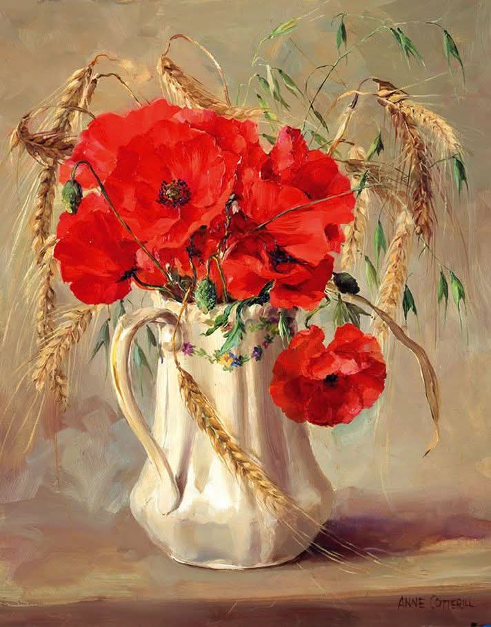 SilviaChaves5's tweet photo. Los #jarrones, las flores de Anne Cotterill https://t.co/r0rPlASJ4d