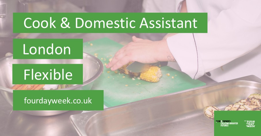 Four_day_week's tweet image. We are working with @StChris1870 to help them fill their Cook &amp;amp; Domestic Assistant vacancy. This is a flexible role based in London.

Find out more about this role here: tinyurl.com/37h5dshv

#flexibleworking #cook #domesticassistant #jobsinLondon #Croydon #jobadvert #hiring