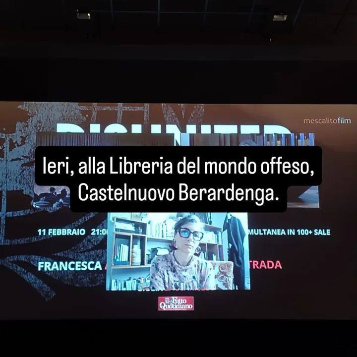 Disunated Nations
11.02.2026

Tutto esaurito.
Grazie a tutti è stato bellissimo e intenso non fermiamoci qui!

<a href="/LibMondoOffeso/">LibreriaMondoOffeso</a>
@mescalitofilm