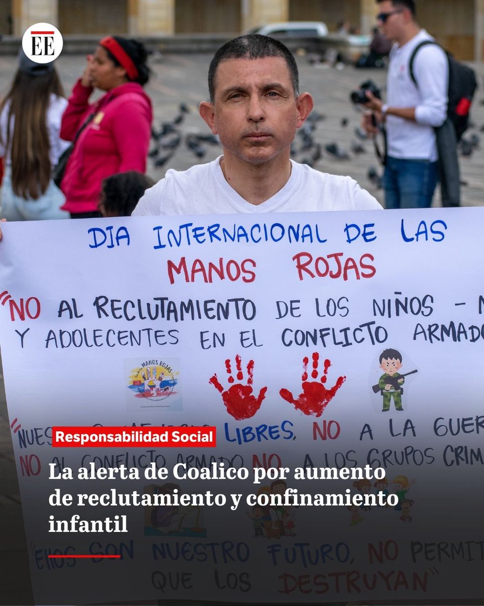 #ManosRojasPorLaNiñez l <a href="/coalicocolombia/">COALICO</a> advierte que la afectación a los menores en contextos de conflicto no solo persiste, sino que se transforma y aumenta. ¿Qué esta pasando con la niños, niñas y adolescentes de los territorios? 👉shre.ink/AOCR