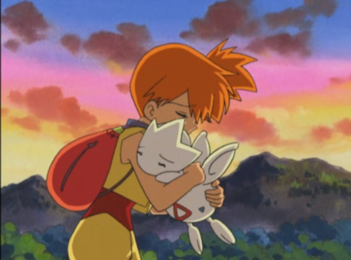 No me quiero imaginar lo duro que fue para los fans de Pokémon en su momento que un personaje tan querido como Misty regresara para que solamente se despidiera de su Pokémon más querido.