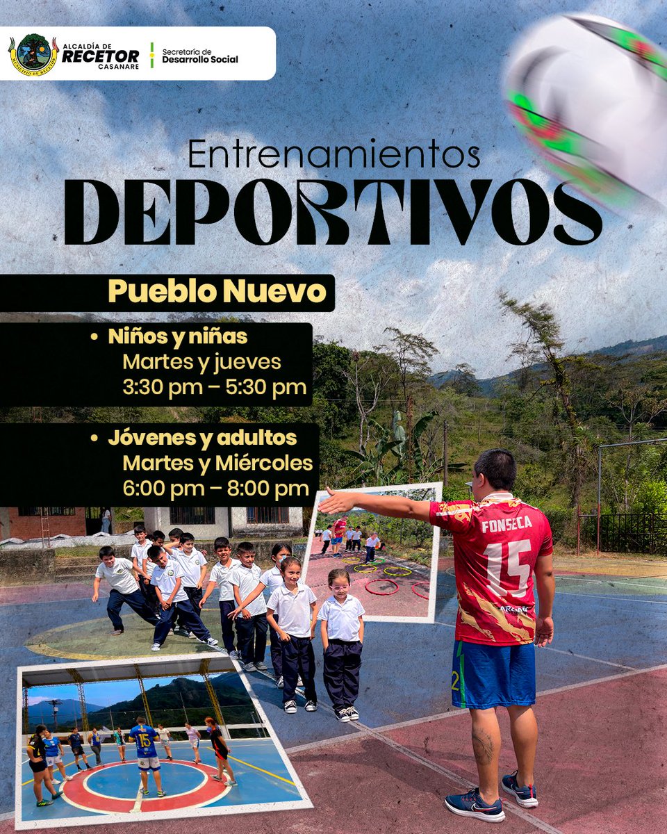 Entrenamientos Deportivos en Recetor

El deporte sigue siendo una herramienta fundamental para la formación, la convivencia y la transformación social en nuestro municipio.

#DiegoPeñaAlcalde #TrabajemosJuntosPorRecetor