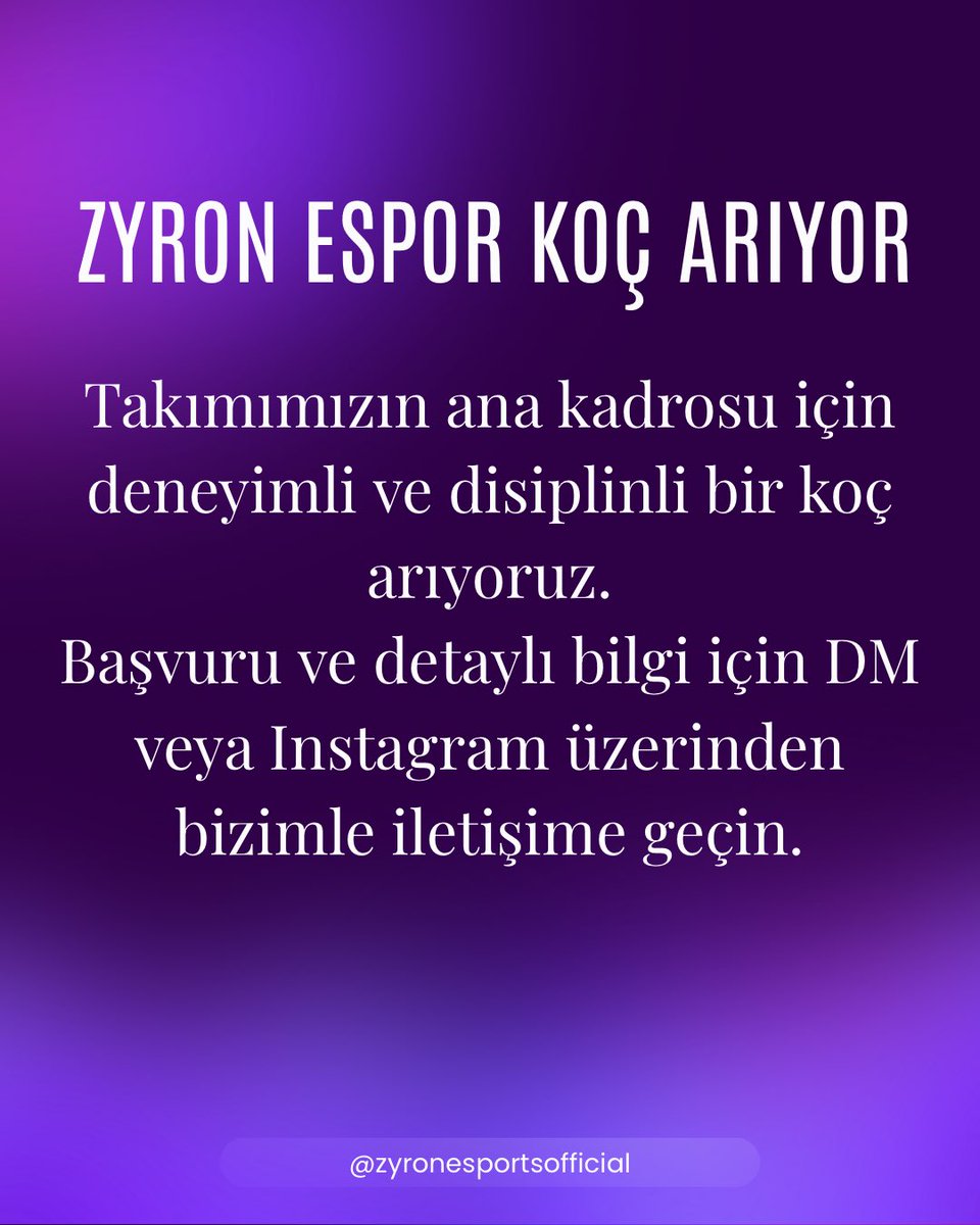 ZYRONESPORTSOFFİCİAL tweet media
