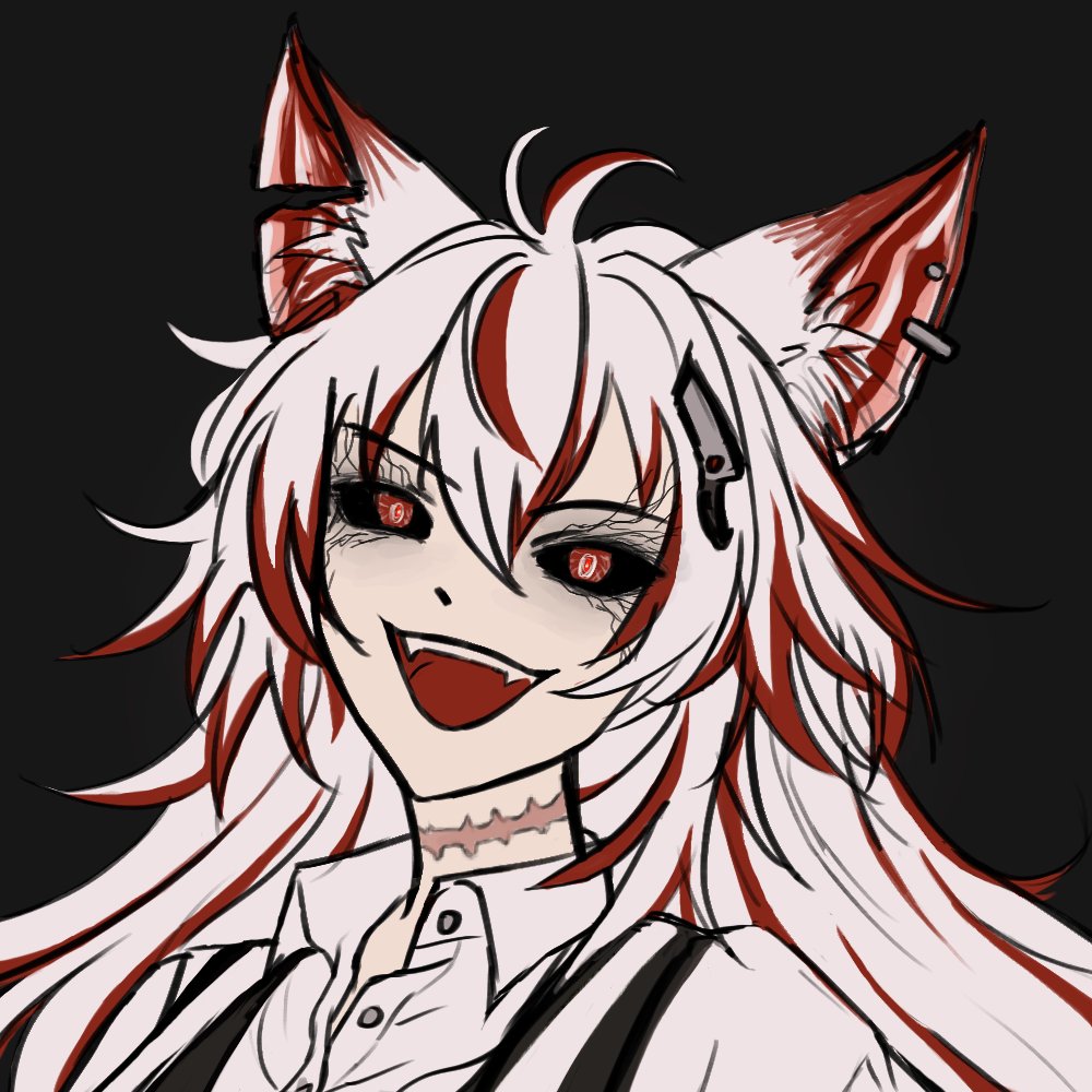 Azumars_'s tweet photo. New icon! A sneak peek of my main OC/Sona! She's a cat-type ghoul, a butcher by day and a monster hunter by night.
#OriginalCharacter #AzumarsOC #MarsTheButcher #オリキャラ https://t.co/G5pvUnV2I1
