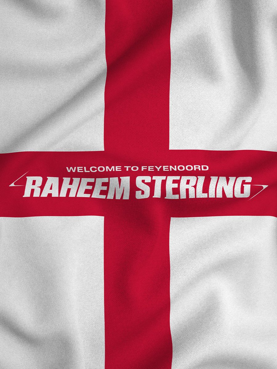 Feyenoord's tweet image. 🏴󠁧󠁢󠁥󠁮󠁧󠁿 Raheem Sterling = 🟥⬜️⬛️