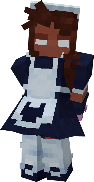 TemiFunny's tweet photo. Herobrine "Maid/Maidbrine" Skin Concept for #blockbound #Roblox https://t.co/n0Jm1unj6W