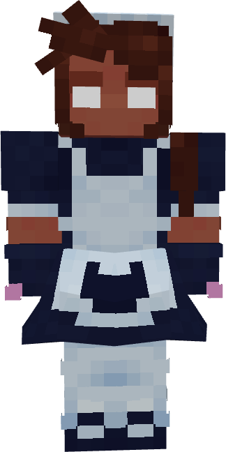 TemiFunny's tweet photo. Herobrine "Maid/Maidbrine" Skin Concept for #blockbound #Roblox https://t.co/n0Jm1unj6W