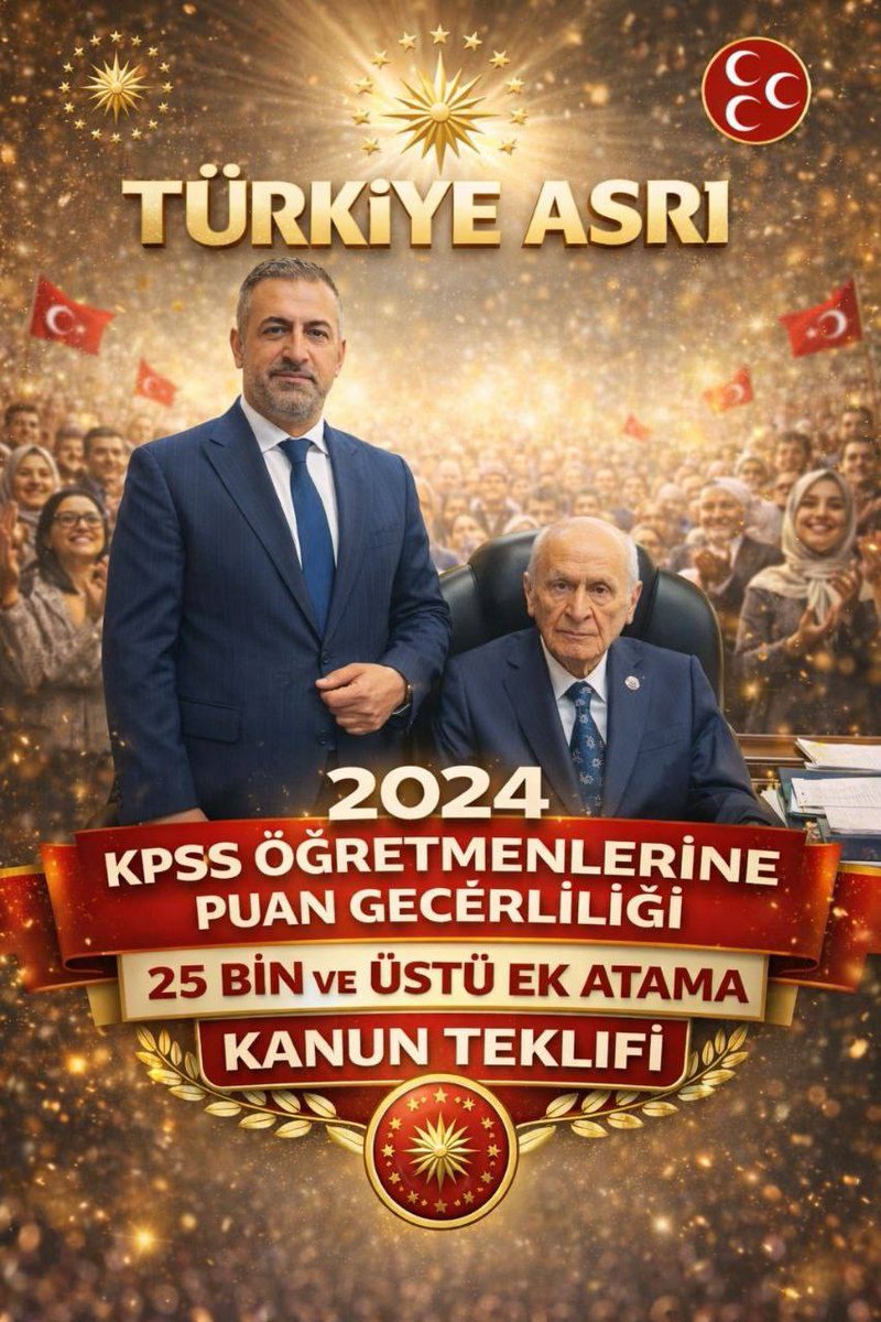 Sayın <a href="/KverSemih/">Semih Işıkver</a> Bey, sadece 48 ildeki 60 bin öğretmen açığının kapatılması ve 2024 KPSS öğretmenlerinin hak ettikleri 25 bin ek atamanın yapılması için 2024 KPSS'nin puan geçerliliğinin devam etmesi adına #kanunteklifi yapılmasını talep ediyoruz