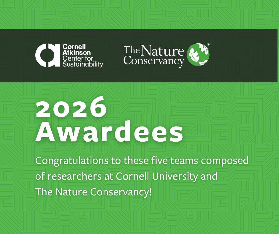 Cornell Atkinson Center for Sustainability tweet media