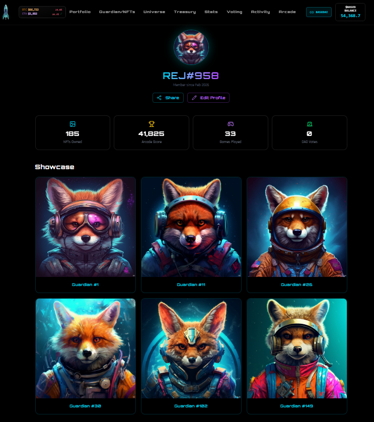 🔥 BASED GUARDIANS — THE RACE TO BASED BEGINS 🔥

New profile page locked in… and I’m not gonna lie, I’m loving this place. The games, the quests, the grind  - everything feels like stepping deeper into the world we’ve been building together.

Every tap, every play, every