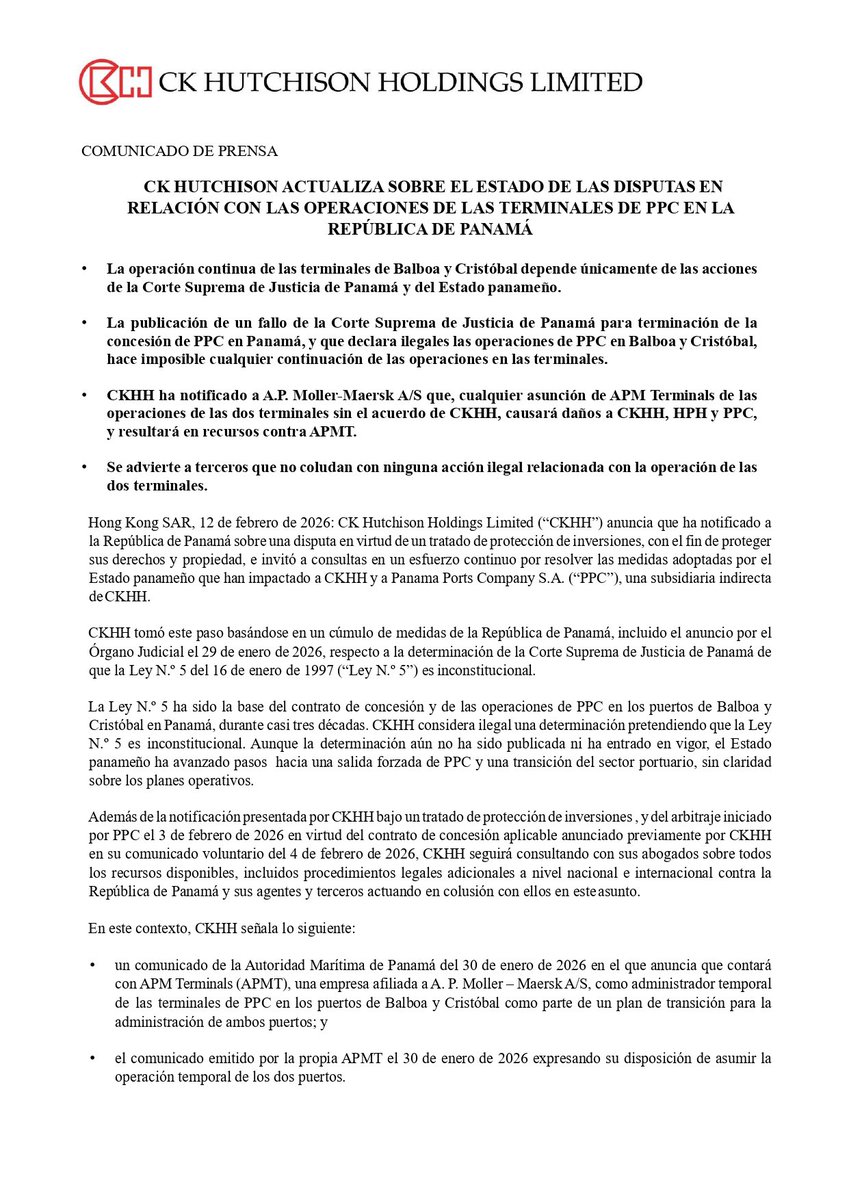 Hutchison Ports PPC tweet media