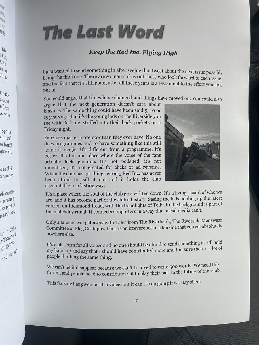 The heart and soul of every football club , support your local fanzine ✊🏼 <a href="/RedsIndependent/">RedsIndependent</a>