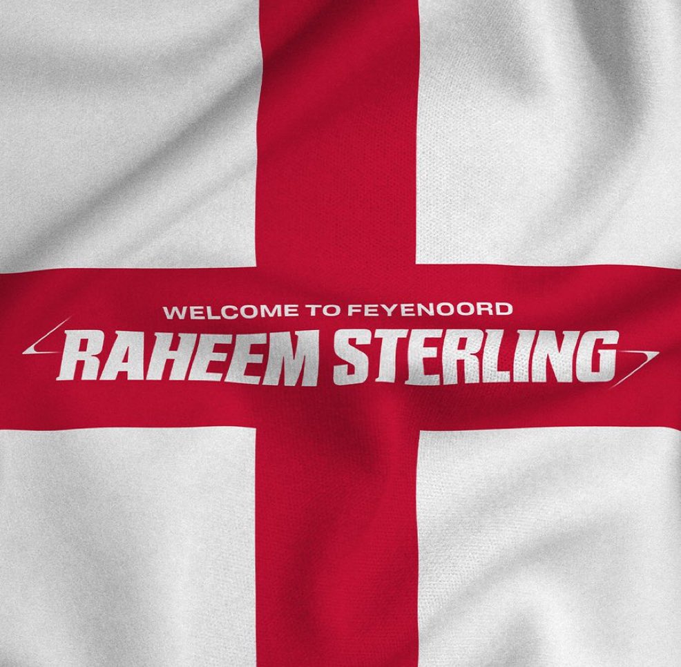 🚨🏁 Official: Raheem #Sterling, new winger for Feyenoord, has signed as a free agent until the end of the season. 🏴󠁧󠁢󠁥󠁮󠁧󠁿