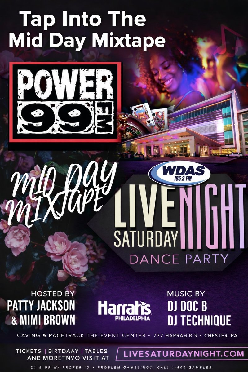 DJDocB's tweet image. Tap into that #MidDayMixtape on @power99philly NOW! 🎶  vibes, hot tracks, and your midday energy boost. Listen live 👉 iheart.com/live/power-99-…

#PhillyMusic #Power99 #DJDocB #HipHop #Radio #iHeartRadio #Philadelphia #MusicLovers #NowPlaying #MixtapeMonday