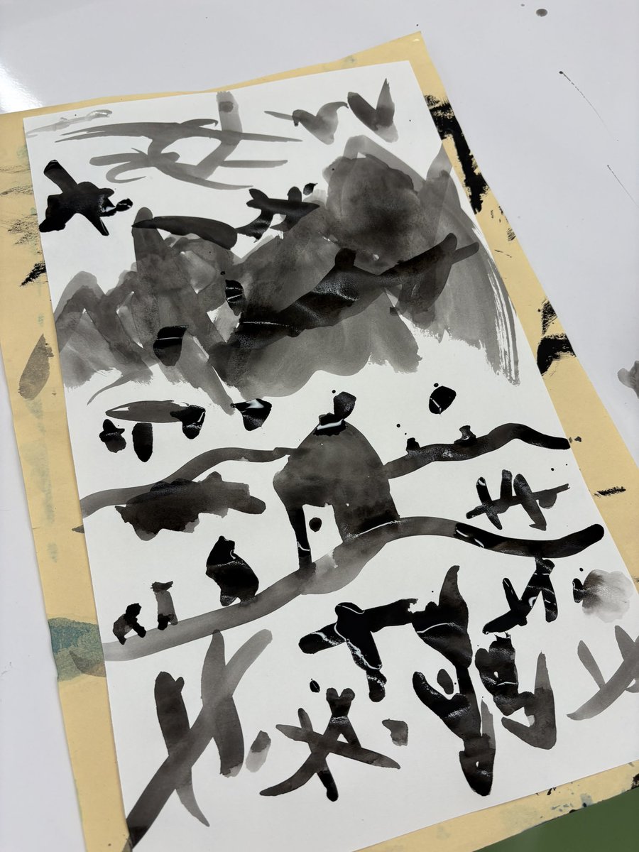 sharrington_art's tweet photo. In Cultural Arts, we began a virtual trip through the country of China. 2nd graders made ink brush paintings inspired by Chinese art. @WeAreMPSD https://t.co/dRFIqYHpCp