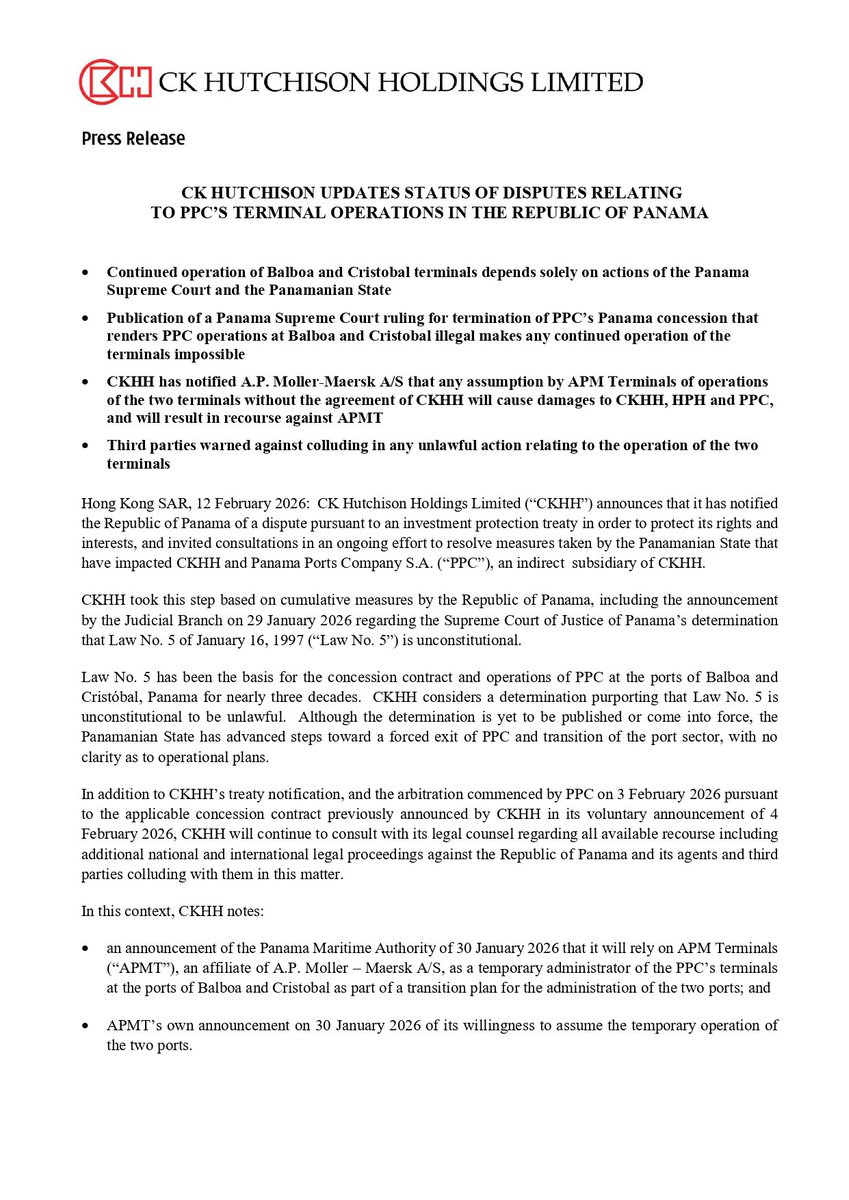 Hutchison Ports PPC tweet media