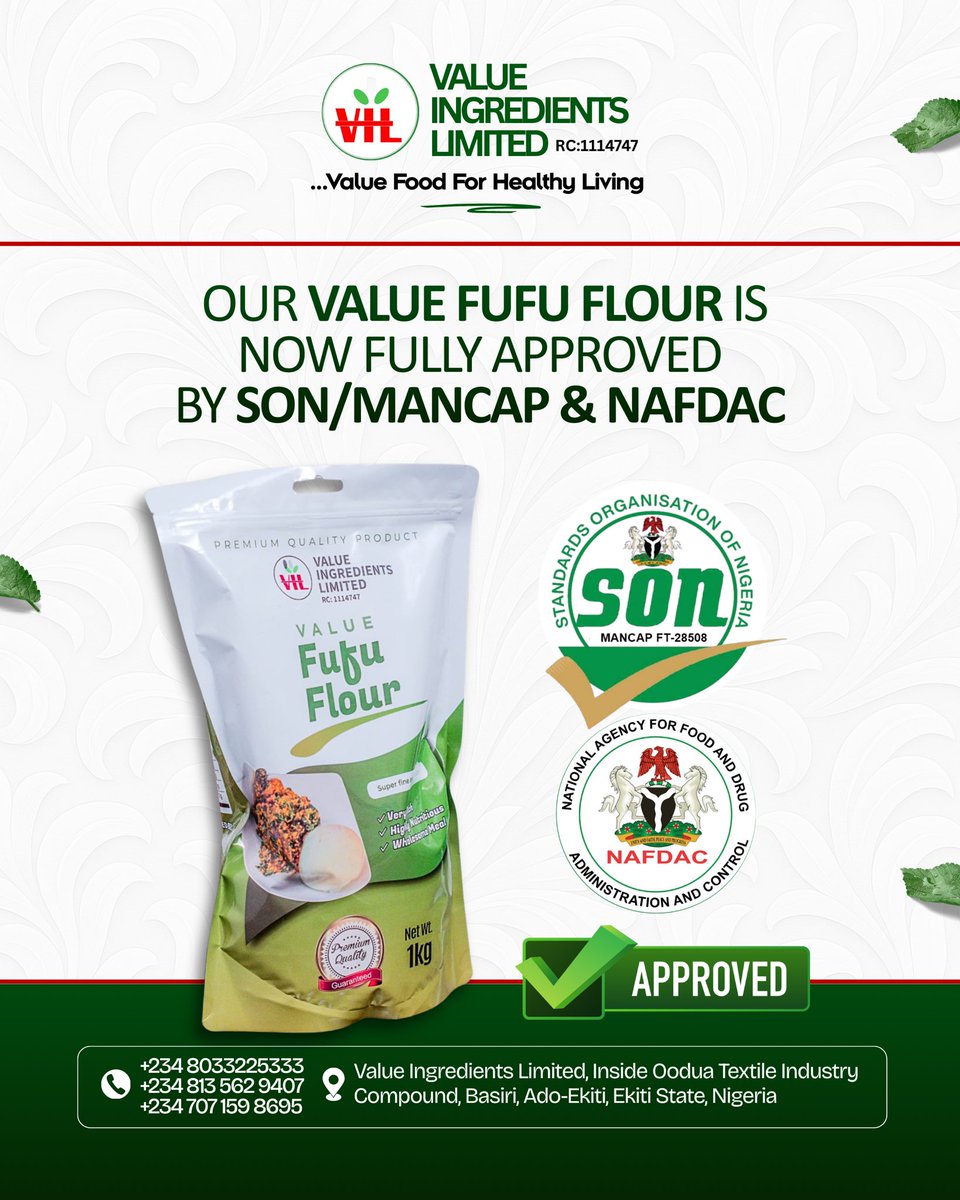 Value Ingredients Limited tweet media