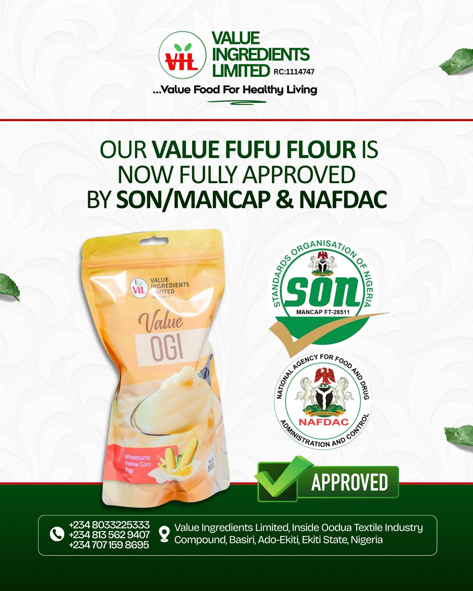 Value Ingredients Limited tweet media