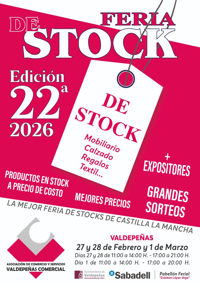 Un año más seré la 𝐕𝐎𝐙 de la mejor Feria del Stock de Castilla La Mancha, como siempre orgulloso y agradecido de darme la oportunidad ya durante muchos años de poder estar al pie del cañón durante un largo fin de semana.

#speaker #feriadelstock #valdepeñas #foryou #Pasión