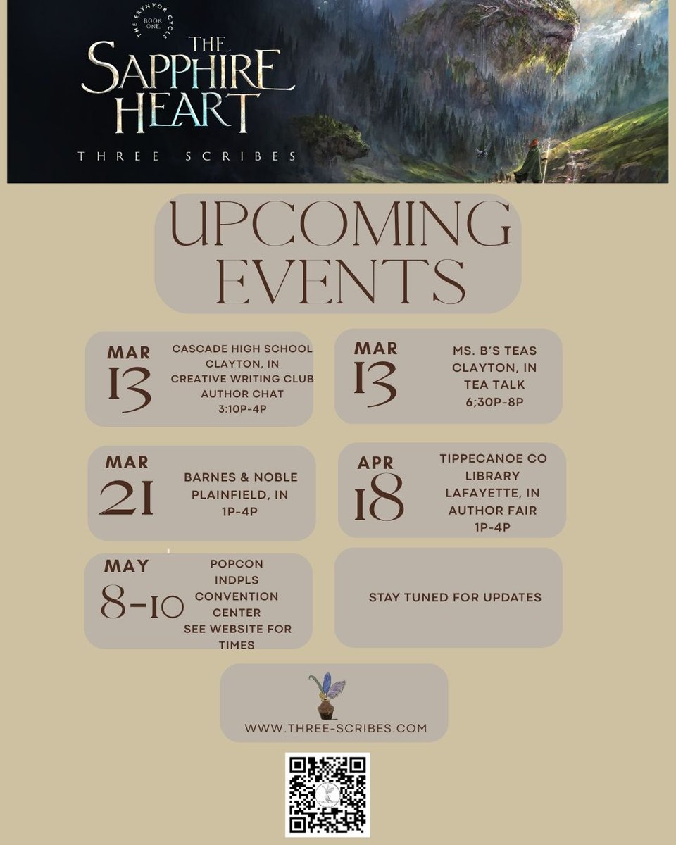 Three Scribes (are drafting book two) tweet media