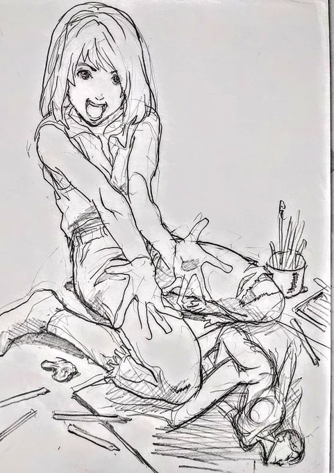 「画学生 貧者の知恵」で検索すると、とりとめの無い項目が色々と出てくる。
単にお金の無い画学生の生活の知恵を知りたかったのに。
昔から木炭画でパンを使うとか、牛乳パックをパレットにするとかあるけど。古着でキャンバスを作るとか…。それはお金が無くてやる訳ではないのかな。 