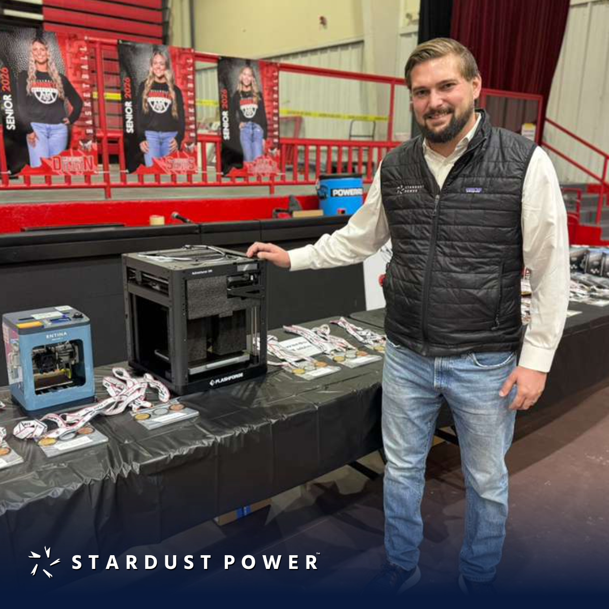 SDST_Power's tweet image. Proud to sponsor &amp;amp; attend the 19th Annual Muskogee Area Educational Consortium Math &amp;amp; Engineering Competition in Oklahoma! 437 students from 9 schools showcased their STEM talent. We donated a 3D printer to support hands-on learning, investing in future innovators.
#StardustPower