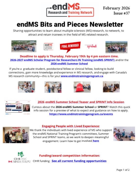 endMS Training Program tweet media