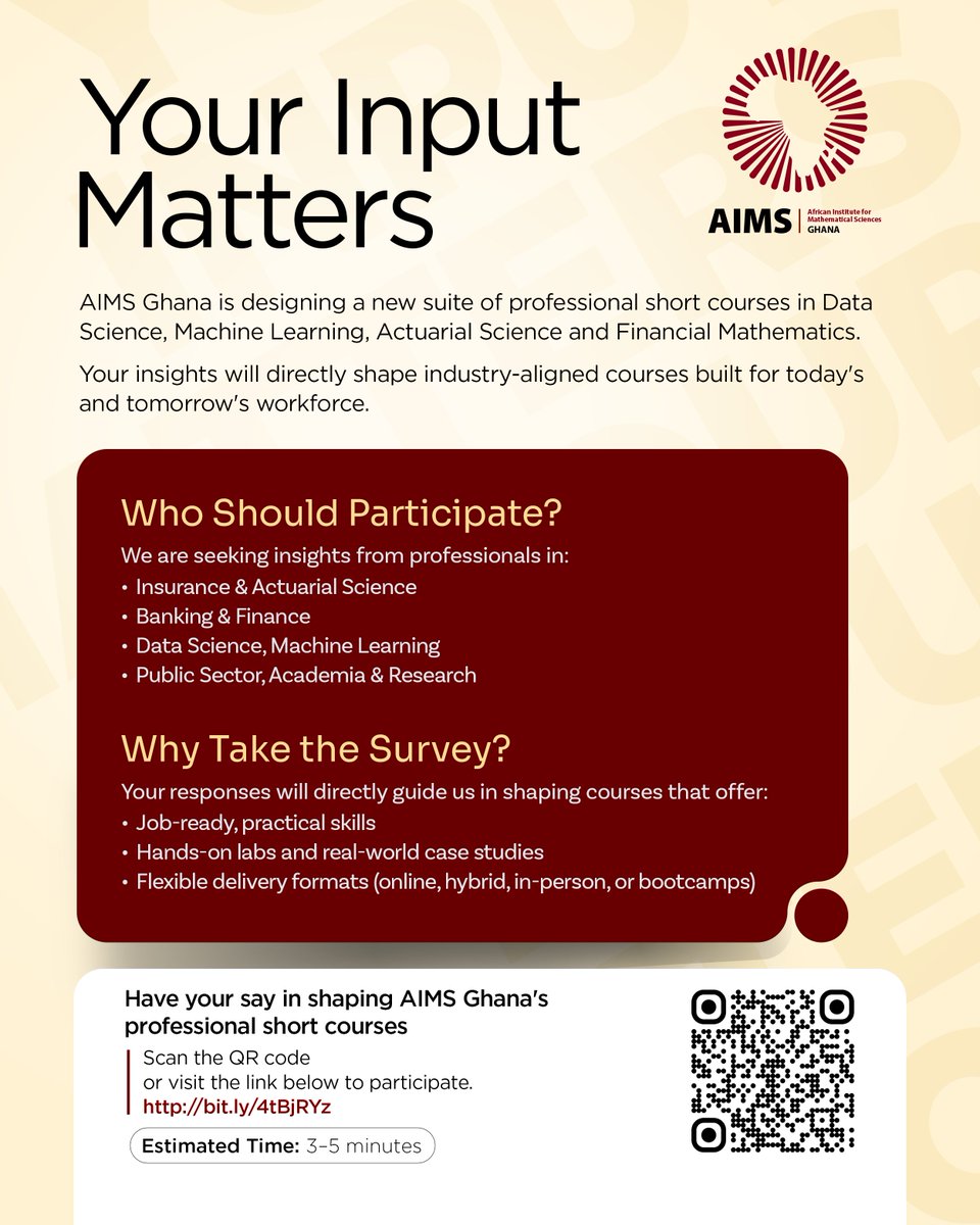 African Institute for Mathematical Sciences, Ghana tweet media