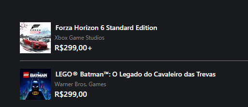 Meus pontos e um sonho:
GTA 6
Lego Batman 
Forza Horizon 6 Edição padrão