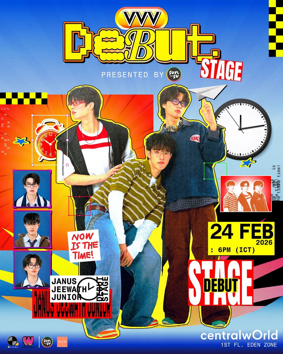 VVV DEBUT STAGE 
Presented by SUNSU

24 FEBRUARY 2026 | 6PM (ICT)
📍centralwOrld (1st fl, Eden Zone)

#4U2xVVV #centralwOrld 
#VVV_DEBUTSTAGE #VVV_TRIPLEV