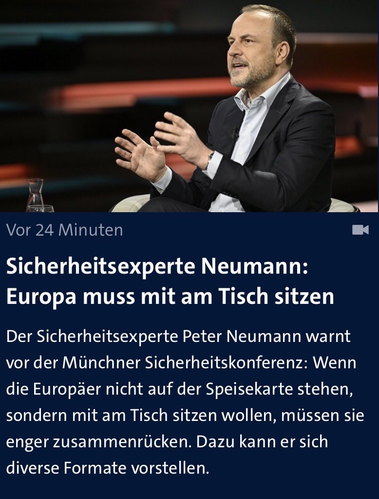 _onlinefirst's tweet image. Da schaust du am Tag vor der @MunSecConf beim Bayerischen Hof vorbei und Peter Neumann läuft dir über den Weg. Gelegenheit für ein gutes Interview für @BR24 🎤 br.de/nachrichten/de…