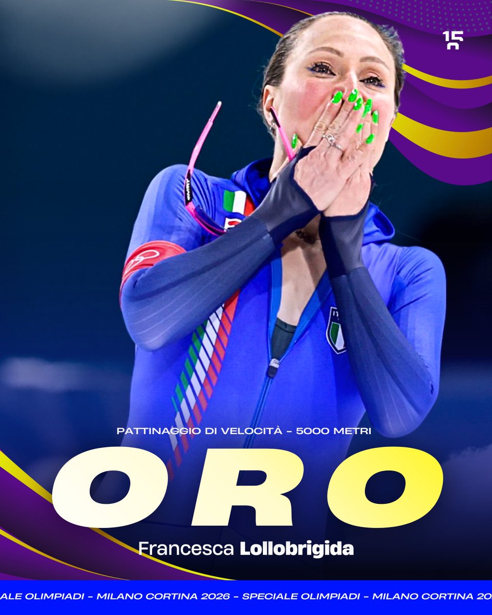 quindicizero's tweet photo. L'HA FATTO ANCORAAAAAA, NON CI SI CREDEEEEEEEE 🥇 🥇

Francesca Lollobrigida è MEDAGLIA D'ORO anche sui 5000 metri!

Gara CLA-MO-RO-SA dell'azzurra che, dopo il trionfo sui 3000, si prende anche quest'altro titolo Olimpico.

Siamo senza parole.

Che magia Francescaaaaaaaa!

#Lollobrigida | #OlympicWinterGames | #MilanoCortina2026