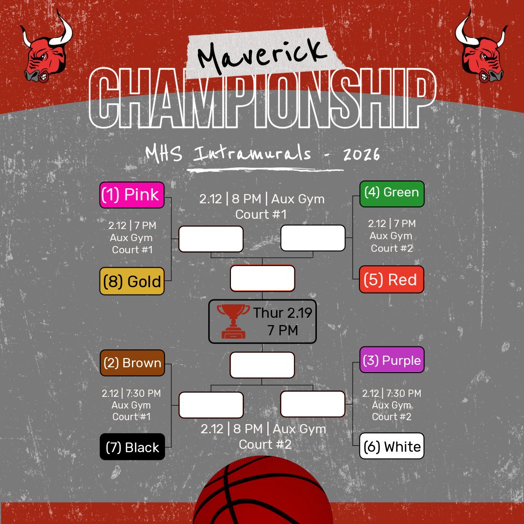 mccutcheonmavs's tweet photo. Good luck to our eight IM π teams competing in the Tournament tonight!
Who can win 2 games tonight & advance to next week's Championship?!? #MavPRIDE https://t.co/z7pVfQ7phu