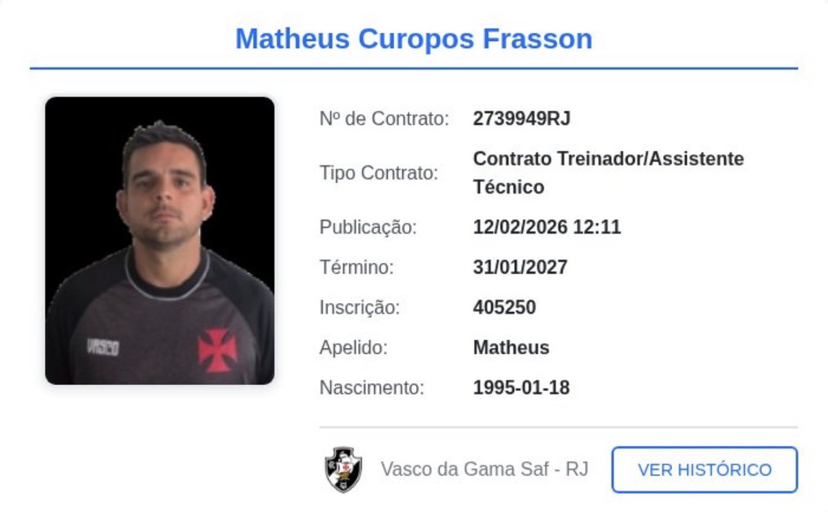 linniker_vasco's tweet image. Grande notícia para torcida! 

BIDOU! 

Novo contrato do técnico do Sub-20 que em uma copinha desvalorizou e tirou a confiança da “Base Forte” Vascaína! 

E pelo término do contrato, irá disputar mais uma Copinha! Já não bastou essa última! 

Qual foi o critério?
