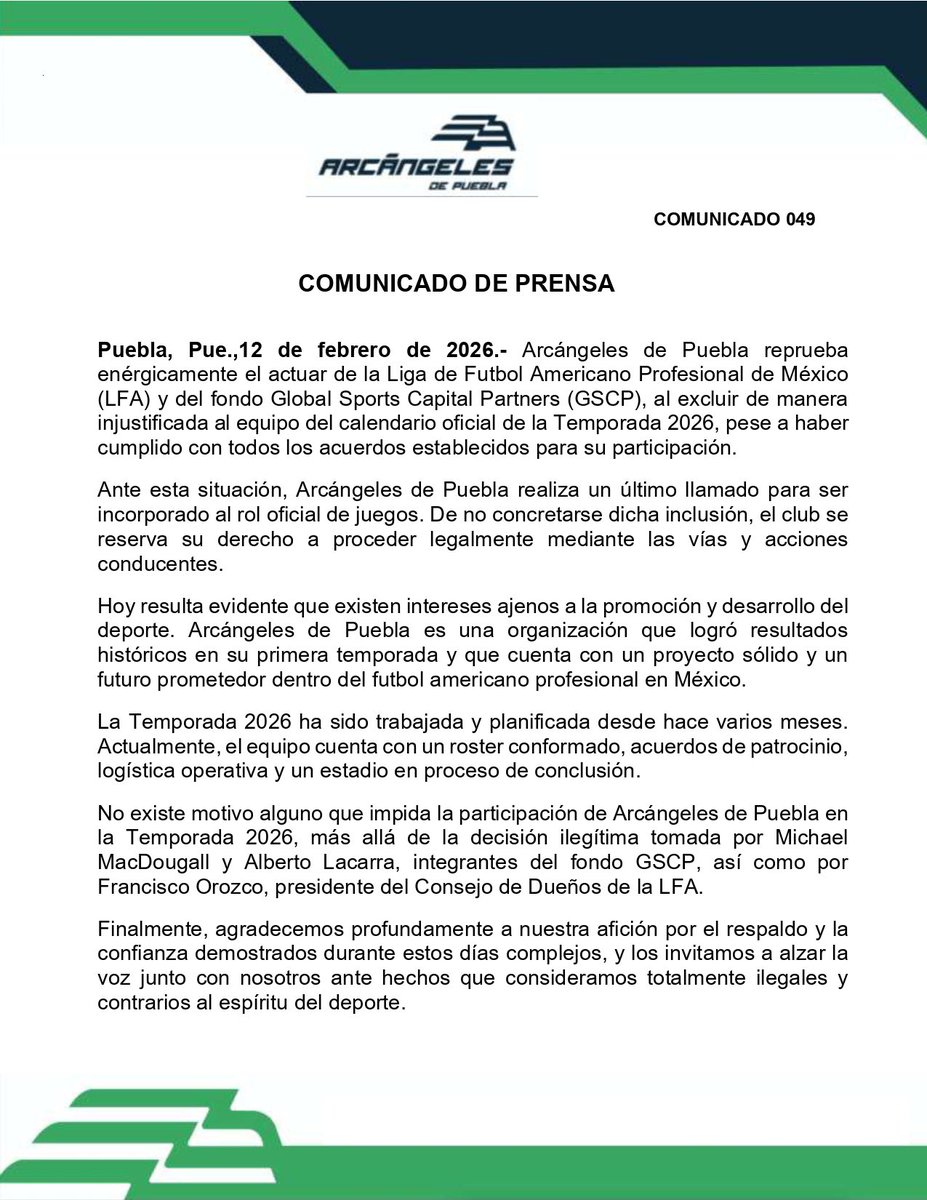 ‼️COMUNICADO OFICIAL‼️