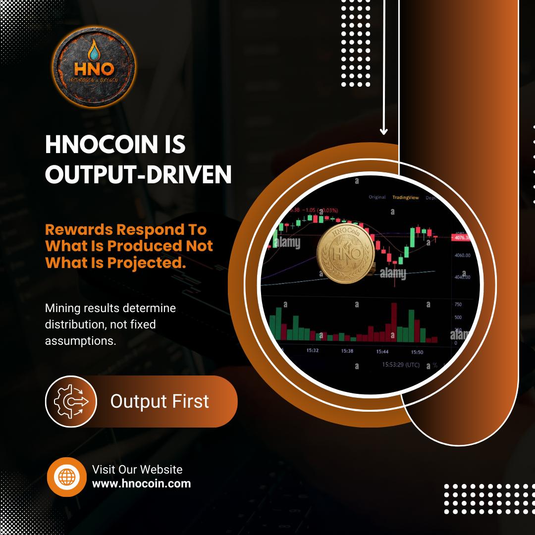 HNOcoin doesn't guess future performance.

It reacts to what actually happens grounding rewards in real mining output instead of expectations.

That's what output-driven design looks like.

#hnocoin #outputdriven #cryptodesign #realeconomics #web3infrastructure