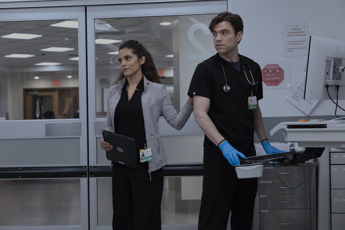 Patrick on the tendencies of #ThePitt viewers to side against women when they’re a perceived threat towards well-liked male characters: 

“So many people in the fandom were like, fuck Santos, this is a witch hunt. I ride for my boy Langdon, blah blah. And then she’s right. And