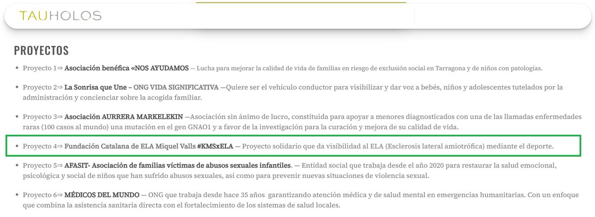 TAUHOLOS, un centro de salud de Tarragona nos ha incluido en su SOLIDARITAU

Ahora dependemos de vuestros votos para conseguir el donativo💰

JUNTOS lo vamos a conseguir 💪💚

Entrar y votar (PROYECTO 4⃣ #KMSxELA) ⤵️

tauholos.com/es/votacion-pr…

Hacer difusión 🙏

MUCHAS GRACIAS 😘