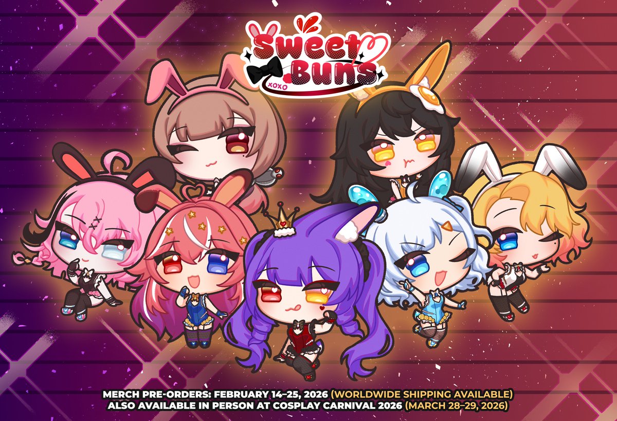 VStarsEvents's tweet photo. 【💖 𝐒𝐰𝐞𝐞𝐭𝐁𝐮𝐧𝐬 𝐏𝐫𝐞𝐨𝐫𝐝𝐞𝐫 🐰】

Love is in the air… and so is our new bunny girl merch 💌

Preorders are now OPEN until 𝐅𝐞𝐛. 𝟐𝟓, so don’t miss out! 💘 https://t.co/1XeQJgf8L7 #VStarsEvents https://t.co/si4lxDkVJJ