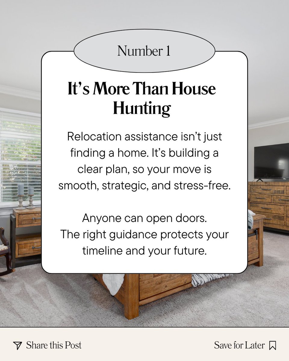 jameswhooker's tweet image. Relocation assistance isn’t just finding a home.
 It’s planning timelines, managing risk, and protecting your future move.

Save this

#RelocationPlanning #StrategicRelocation #RiskManagement #RealEstateGuidance #MilitaryFamilies #MoveWithConfidence #relocation #newhome