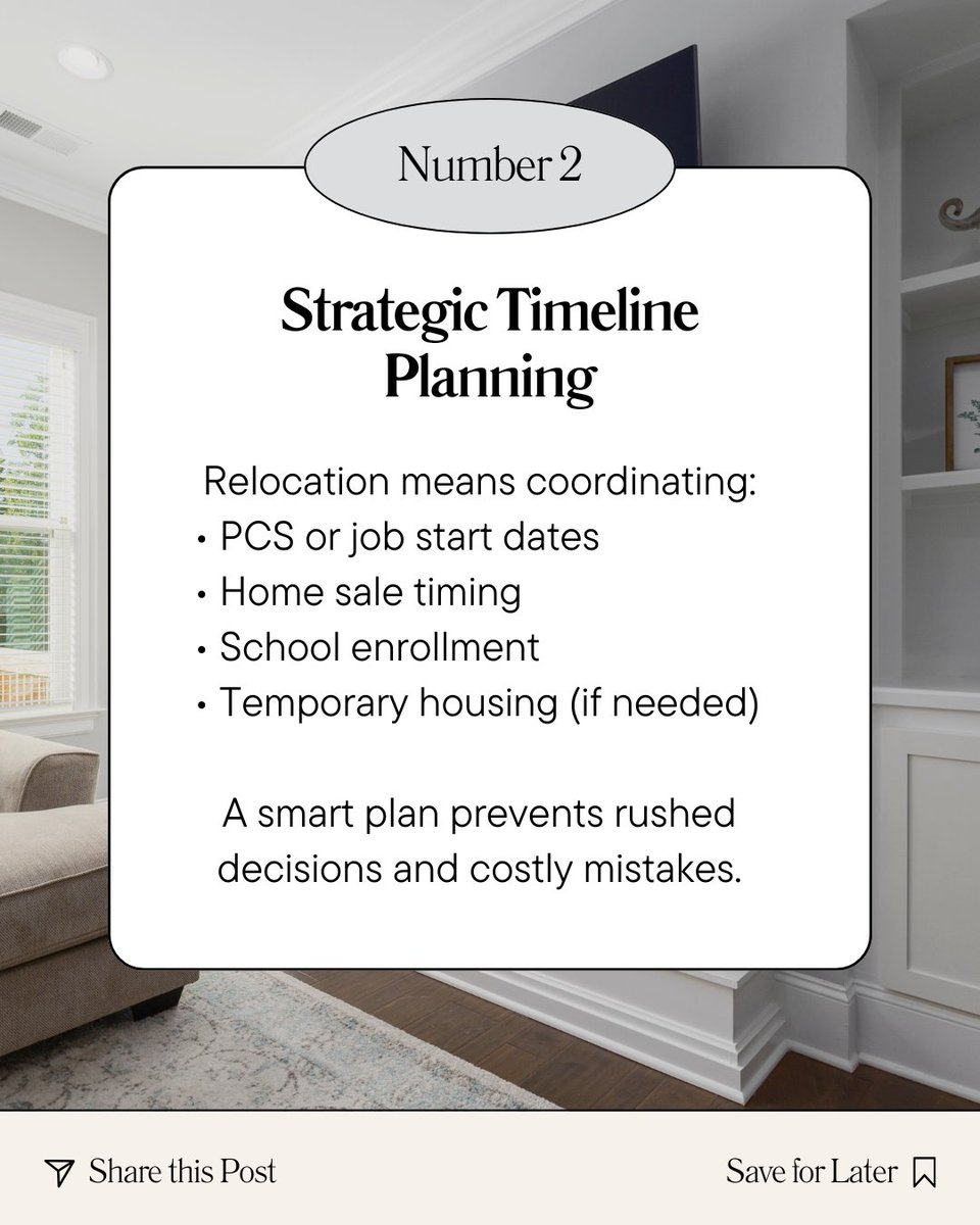 jameswhooker's tweet image. Relocation assistance isn’t just finding a home.
 It’s planning timelines, managing risk, and protecting your future move.

Save this

#RelocationPlanning #StrategicRelocation #RiskManagement #RealEstateGuidance #MilitaryFamilies #MoveWithConfidence #relocation #newhome