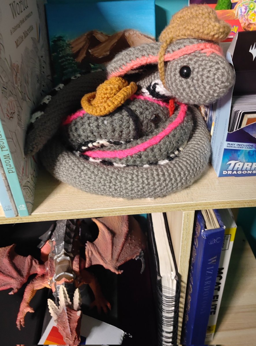 Moved my bookshelf around. I put my friends in a new spot to give them more room.