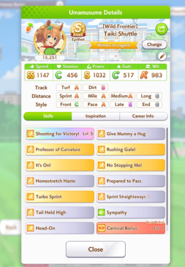 Weeb48756303's tweet photo. #umamusumeprettyderby 
what i should run as my 3th contestent on this cm, i can't still decide, but quite happy with theese two umas https://t.co/xwSy29zzEm