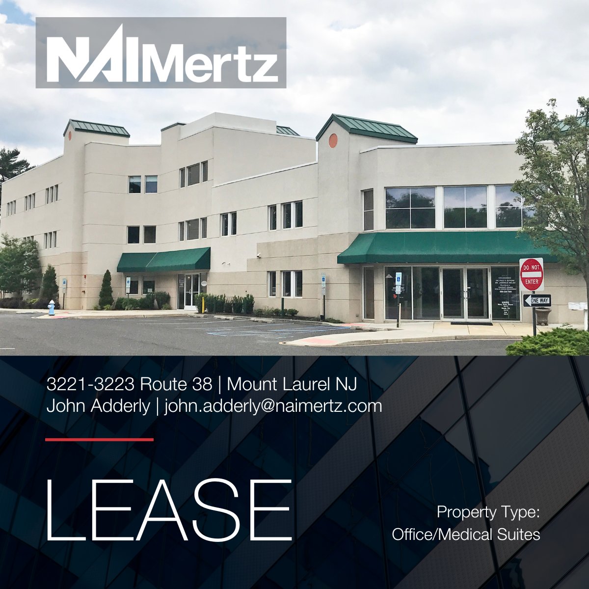 NAIMertz's tweet image. Madison Professional Building
3221 Route 38 | Mount Laurel NJ
Class ‘A’ Office / Medical Suites for Lease

John Adderly | john.adderly@naimertz.com

#MedicalSuites #OfficeLeasing #OfficeSpace #CommercialRealEstate #CRE