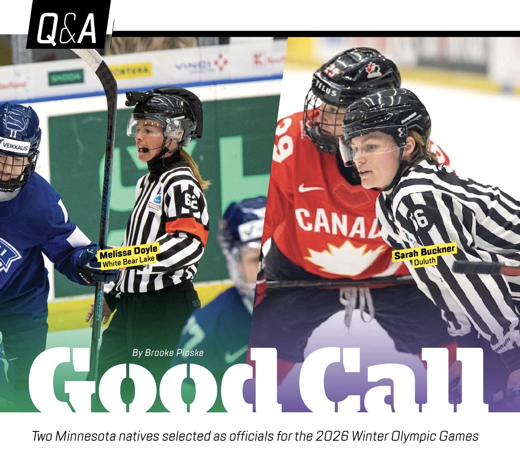 mnhockeyjournal's tweet photo. Minnesota’s Melissa Doyle and Sarah Buckner were selected as officials for the 2026 Olympic Games. Click here to read about their journey to the Olympic stage🏒

🔗https://t.co/OMKbmvBjkO? https://t.co/mYXdgRuBDb