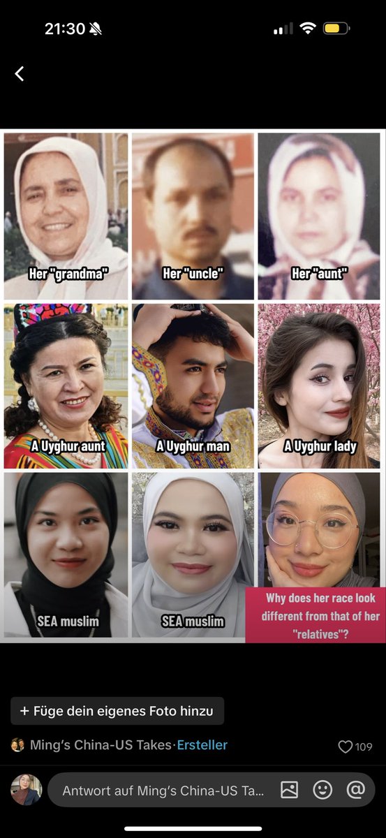 when they can‘t deny the g€n0cid€

they will start denying your identity

using my missing family members and random people???- disgusting 

I am Uyghur and no one can deny this.

Free my people! Free Uyghurs!