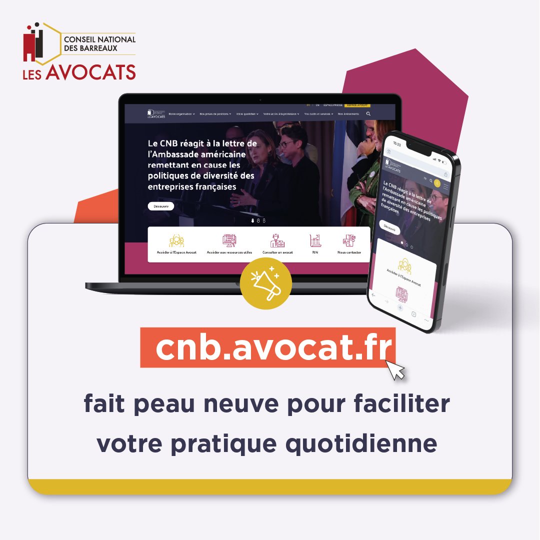 Conseil national des barreaux - les avocats tweet media