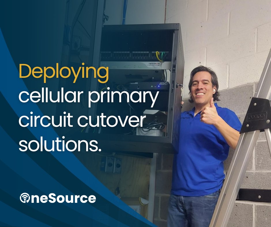 Deploying cellular as the primary connection helps strengthen resiliency and maintain uptime. Our team completed a <a href="/Peplink/">Peplink</a> installation and circuit transition supporting continuity of operations. Great work by Kim Nguyen and Brian Sotuyo.

#OneSource #Peplink #Connectivity
