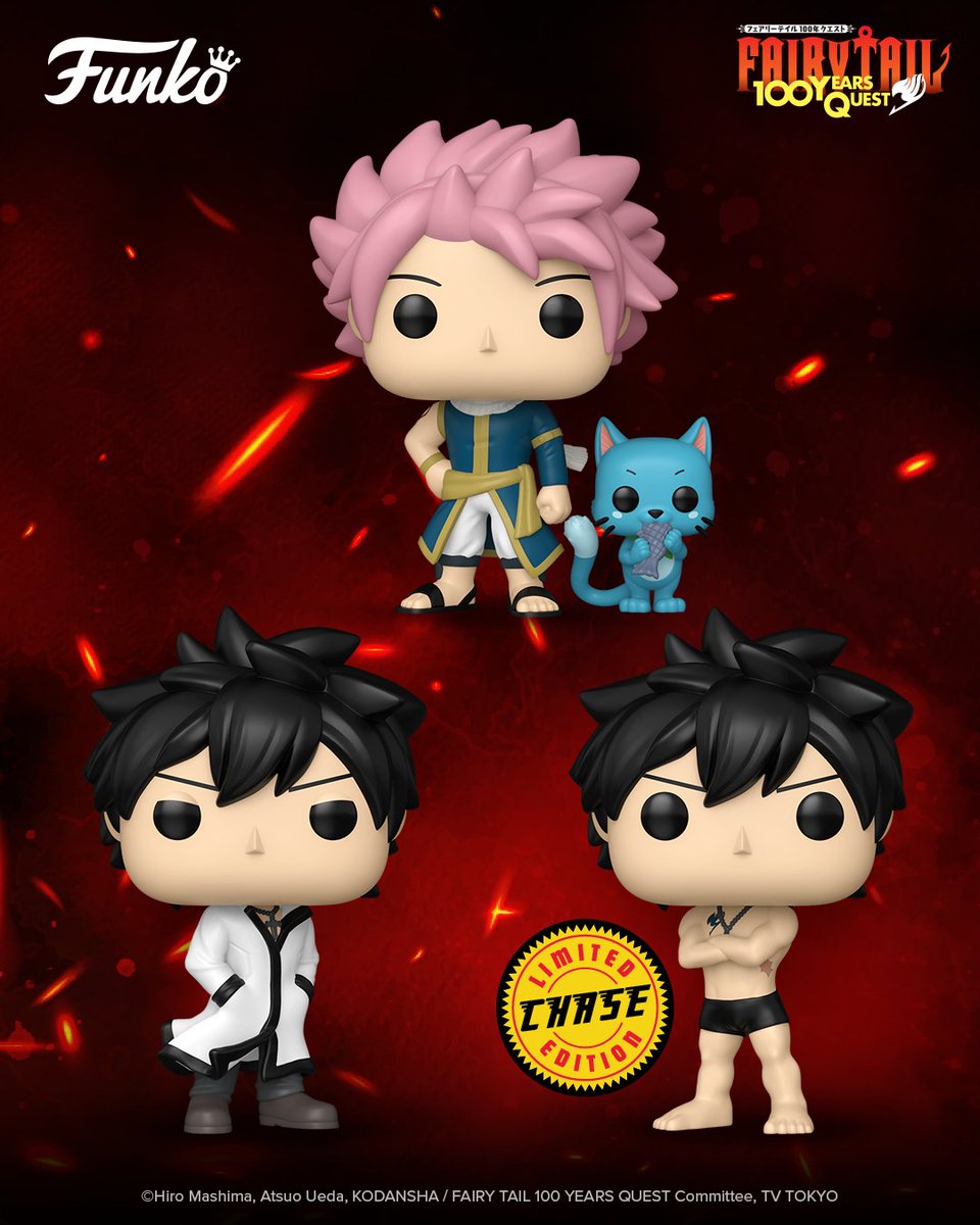 Feeling the urge to give in to these ones, I’m not going to lie 😩 New collectibles from FAIRY TAIL are coming soon! 

bit.ly/4bRPt5I

#Funko #FunkoPOP #Funime #FairyTail